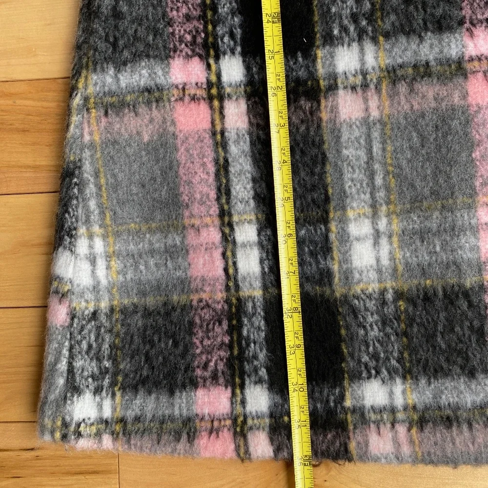 {Anthro} Line & Dot Frontier Plaid‎ Dress S